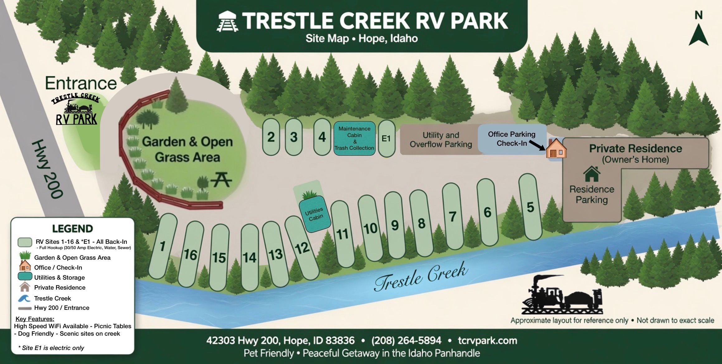 Map of Trestle Creek RV Park
